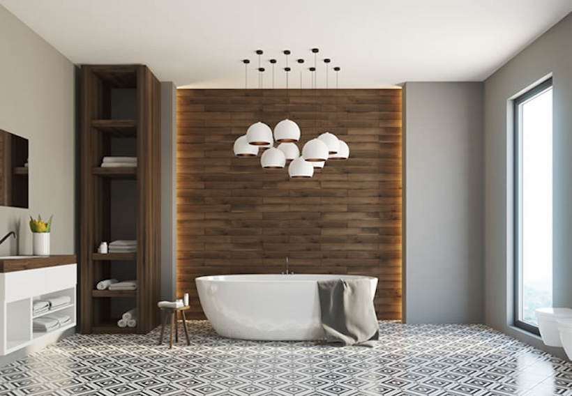 Moderne badkamer na renovatiewerken